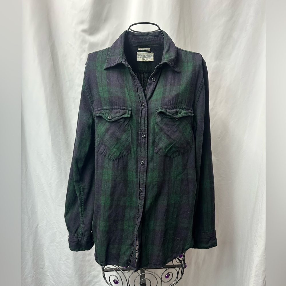 Ralph Lauren Denim & Supply green and black plaid button down size M